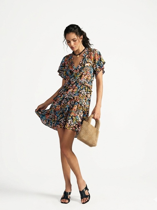 Anthropologie Dresses & Skirts - By Anthropologie Robin Tiered Mini Dress in Peach